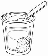 Yogurt Drawing Coloring Getdrawings Drawings sketch template