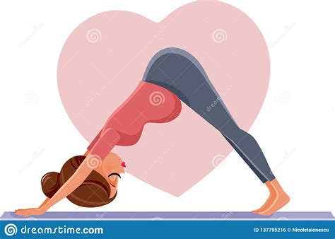 de zwangere vrouw  prenatale yoga stelt vector illustratie illustration  onderaan