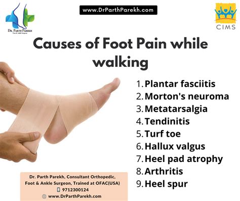 9 Causes Of Foot Pain While Walking Dr Parth Parekh