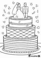 Bruiloft Trouwen Trouwdag Taart Huwelijk Tekening Mariage Verjaardag Matrimonio Sposi Downloaden Bruidspaar Attività Kinderkleurplaten Gezin Rozen Omnilabo sketch template
