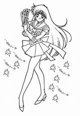 Sailor Coloring Pages Moon Printable Mars sketch template