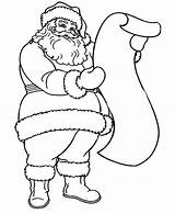Santa Coloring List Wish Pages Claus Kids Read Christmas Printable sketch template