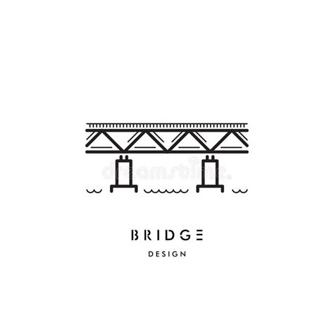 logo densemble de pont illustration de vecteur illustration du architectural