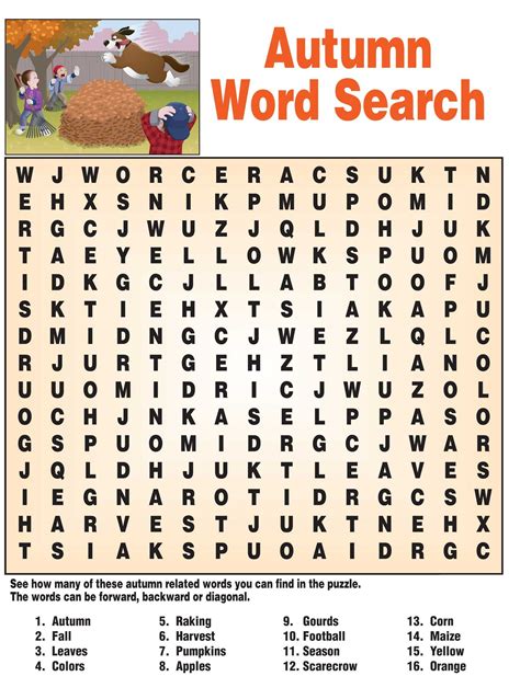 printable cat word searches fall word search  coloring pages