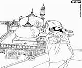 Islam Muezzin Islamismo Canto Ensino Ramadan Religioso Desafio Visit Oncoloring sketch template