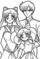 Sailor Moon Coloring Pages Girls Anime Mamoru Sailormoon Usagi Colouring Chibiusa Printable Sheets Book Kids Colorear Drawing Dibujos Manga Adult sketch template
