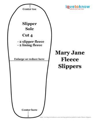 fleece slipper sewing pattern caronhudson