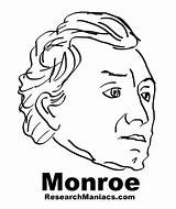 Monroe James President Presidential Election 1820 sketch template