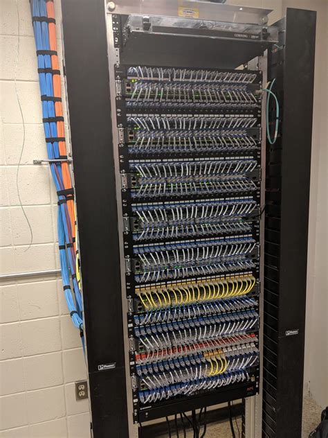 patch panel  installed   school cableporn