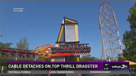 Cedar Point S Top Thrill Dragster Closed After Launch Cable Detaches