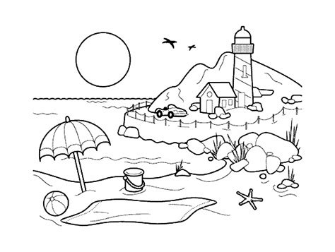 landscapes coloring pages coloring home