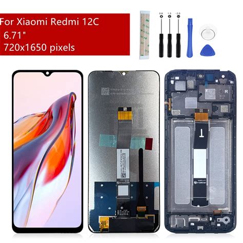 xiaomi redmi  lcd display touch screen digitizer assembly  frame  redmi