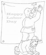 Coloring Labor Pages Happy Kids sketch template