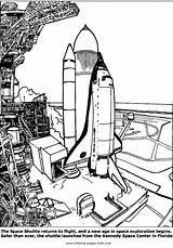 Coloring Pages Space Shuttle Color Transportation Printable Kids Sheet Shuttles Lift Off Sheets Found Print Car sketch template