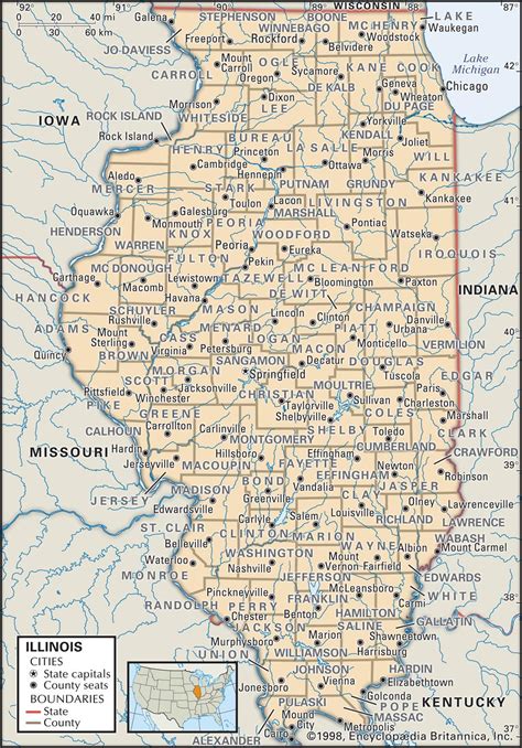 state  county maps  illinois