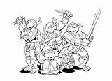Turtles Superheroes sketch template