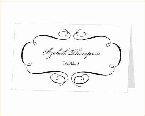 place card template   fresh place cards template