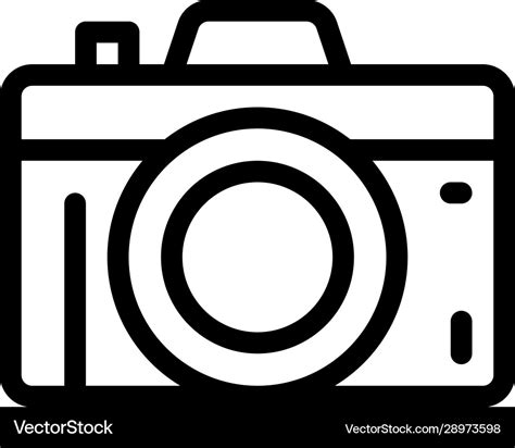 photo camera icon outline royalty  vector image
