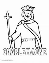 Charlemagne Clipart Coloring Kids Pages Easy Draw History Cliparts Clip Library Volume sketch template