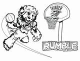 Oklahoma City Thunder Coloring Pages Getcolorings Thunde Printable sketch template