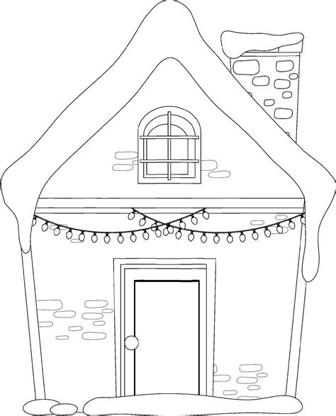 house doodle outline  colouring  vector art  vecteezy