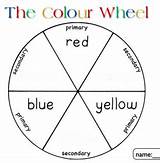 Primary Secondary Color Colour Colors Wheel Colours Worksheet Kindergarten Printable Activities Kids Worksheets Lesson Preschool Template Actividades Activity Lessons Pdf sketch template