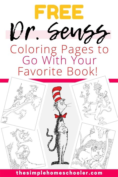 dr seuss coloring page printables     favorite book