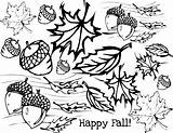 Coloring Fall Pages Printable Adults Autumn Color Getcolorings Print sketch template