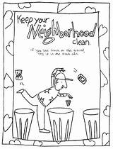 Coloring Pages Clean Kids Trash Environment Drawing Printable Conservation Keeping Use Throwing Neighborhood Cleaning Sciencekids Nz Neighbourhood Color Getdrawings Ground sketch template