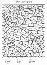 Coloriages Magique Magiques Multiplication Multiplier Ce1 1512 2111 sketch template