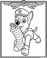 Paw Patrol Chase Coloring Christmas Pages Holiday Printable Print Skye Kids Coloringpagesonly Prints Dog Popular sketch template
