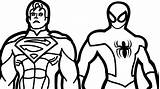 Superman Getcolorings sketch template