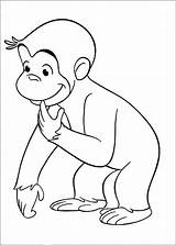 George Curious Coloring Pages Monkey Kids Draw Printable Clipart Drawing Head Halloween Colouring Stimulate Skills Motor Fine Print Clip Sheets sketch template