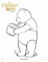 Christopher Robin Coloring Pages Sheets Character sketch template