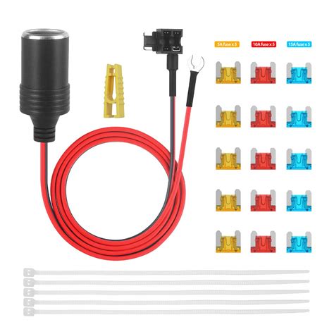 buy bonatech  car lighter  fuses kit car lighter adapter add  circuit tap adapter lead