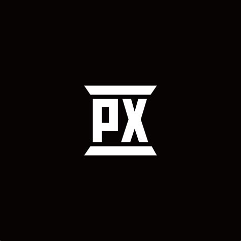 px logo monogram  pillar shape designs template  vector art  vecteezy