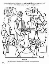 Jesus Sacrament Nephites Institutes Churchofjesuschrist sketch template