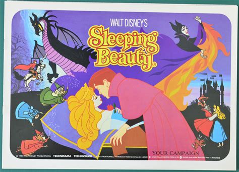 sleeping beauty 1980 re release original 8 page cinema exhibitors campaign press book