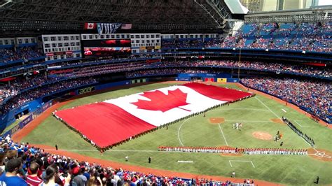 O Canada From The Blue Jays Game July 1 2014 Youtube