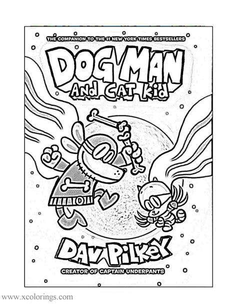 cool dog man coloring page