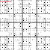Sudoku Samurai Printable Samuri 16x16 Woodall Puzzle Spel Wiskunde Spellen Shepard Sudokuprintables sketch template