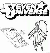 Coloring Universe Steven Opal Pages Beach Printable sketch template