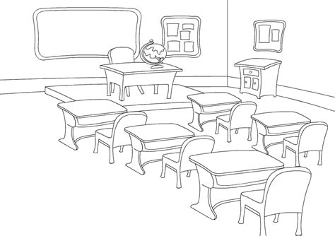 drawing classroom  buildings  architecture printable