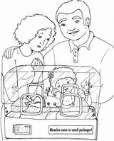 Nicu Coloring Awareness Preemie Prematurity Sibling sketch template
