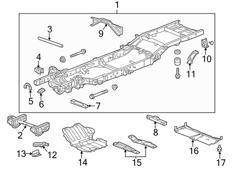 gmc sierra  frame assembly frame rail wd wd  buy