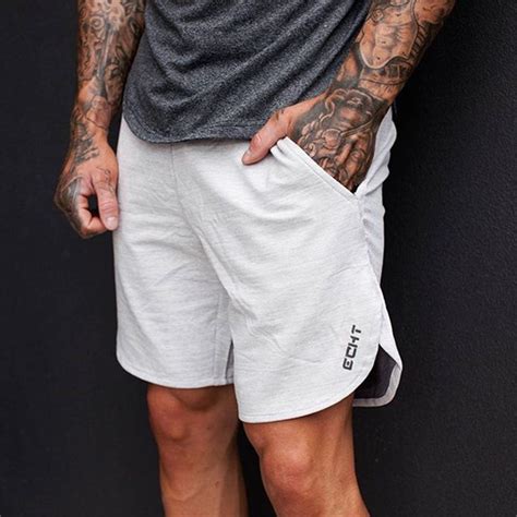 mens summer new fitness shorts fashion leisure gyms bodybuilding