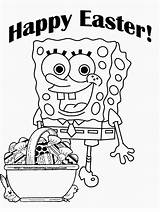Coloring Easter Spongebob Pages Popular sketch template