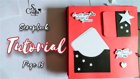 scrapbook tutorial page  handmade scrapbook making gift