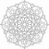 Mandala Flower Printable Coloring Pages Adult Colouring Etsy Mandalas Flowers Adults Book Sheets Books Zentangle Visit Choose Board Painting sketch template