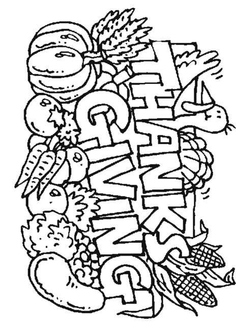 thanksgiving coloring page learn  coloring
